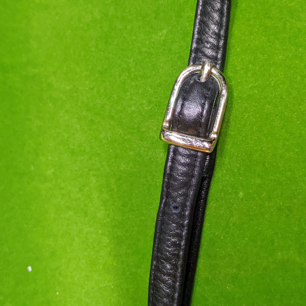 Perlina Black Leather Organizer Crossbody Bag With Adjustable Strap EUC - Picture 6 of 10